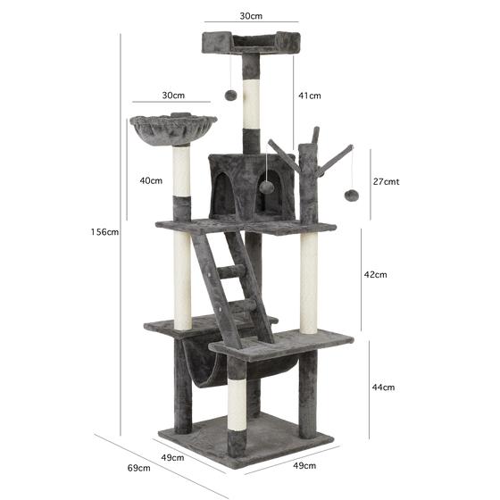 Dimensions de l'arbre à chat XXL