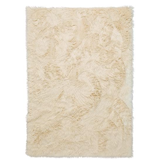 High-pile rug - Cream white