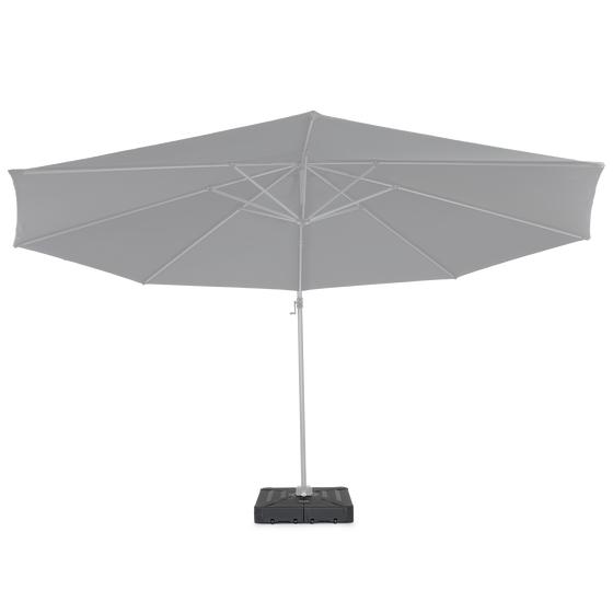 Pied de parasol XXL lourd en cours d'utilisation