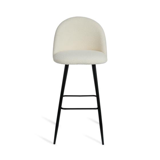 Tabouret de bar teddy vu de face