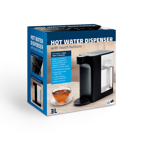 Digital hot water dispenser packaging