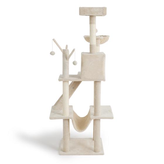 XXL scratching post - Creamy white back view