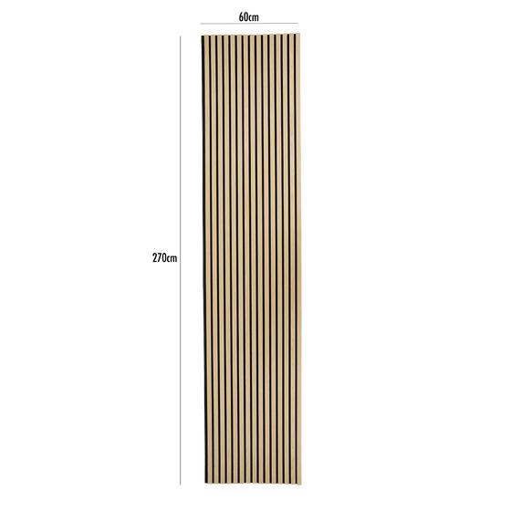 Akoestische wandpanelen 4-pack (270cm) afmeting