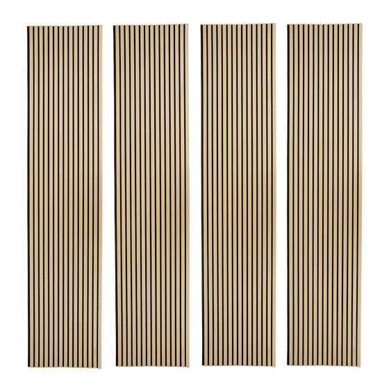 Akoestische wandpanelen 4-pack (270cm) 