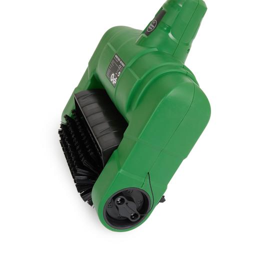 Electric multi-cleaning patio brush - wheel