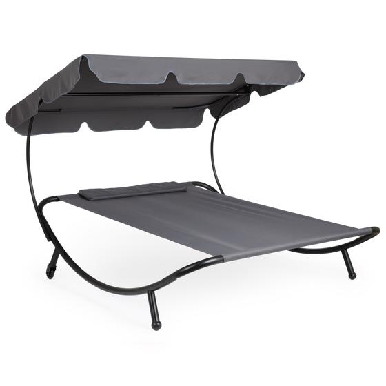 Double lounge bed with canopy