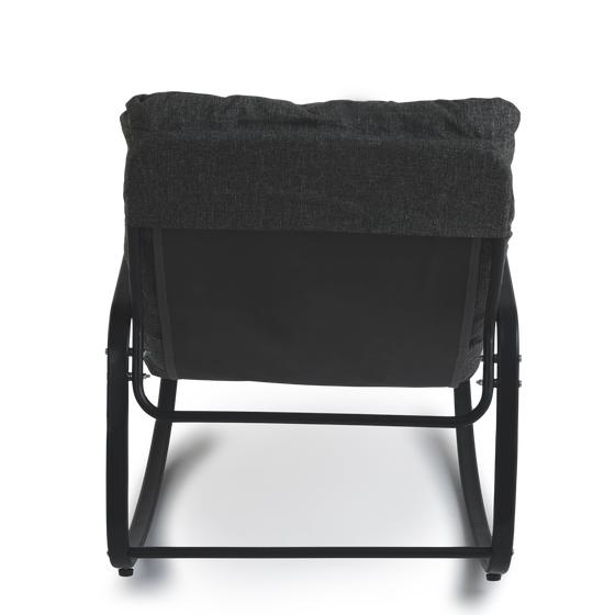 Rocking chair with cushion - back views