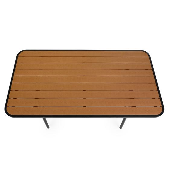 Table top of brown outdoor dining table - 170 x 90 x 75 cm 