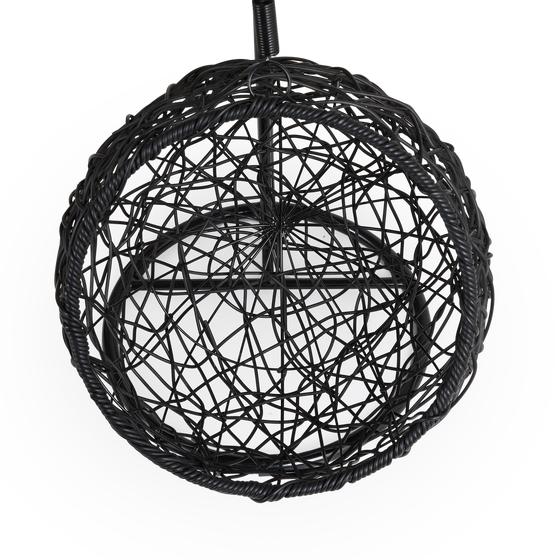 Hanging chair for cats – black / anthracite - without cushion