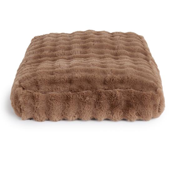 Pompom Fur dog cushion - side