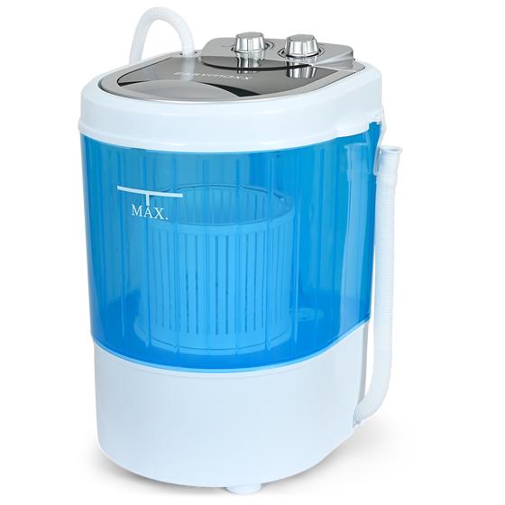 Mini washing machine with connected hose