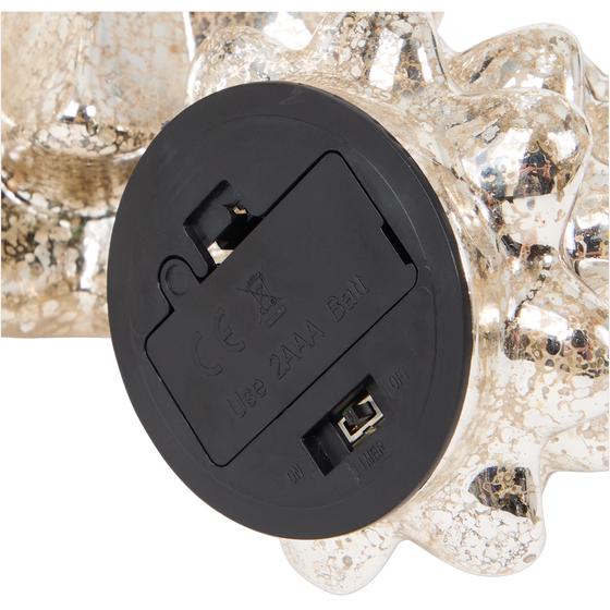 Glass Christmas tree set with LED lights - bottom