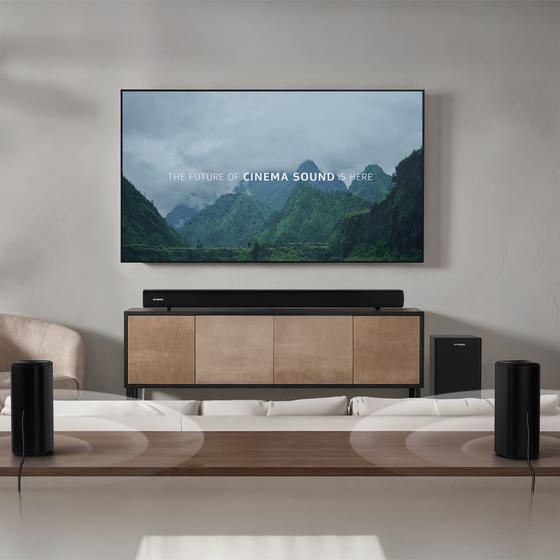 Hyundai 5.1 Surround Cinema Set - Matt black mood picture living room