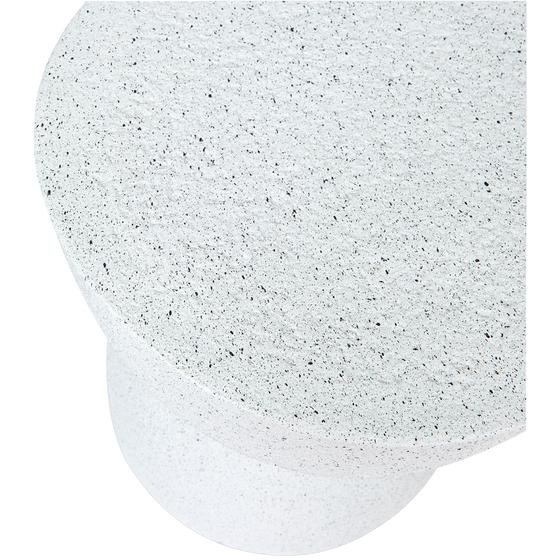 MgO side table - white - top view