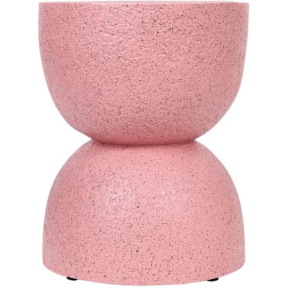 MgO side table - dusty rose - front view