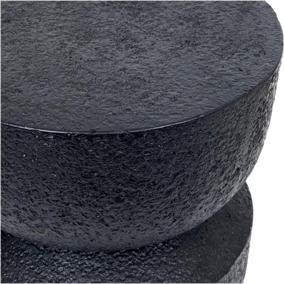 MgO side table - black - top view