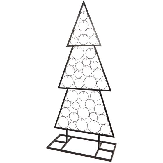 Metal Christmas tree – 3 tiers | 170 cm tall | 38 hooks