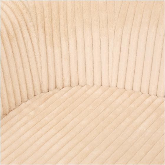 Teddy rib pet chair – taupe – close-up
