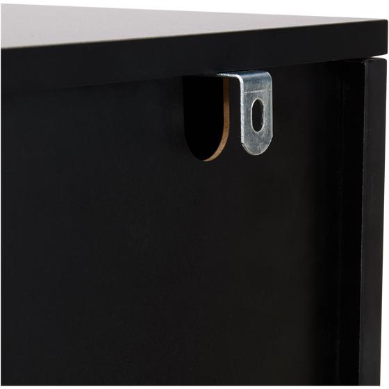 Cabinet – black – wall-mount bracket