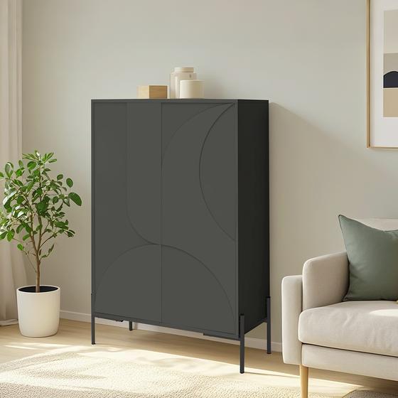 Cabinet – black – in living room