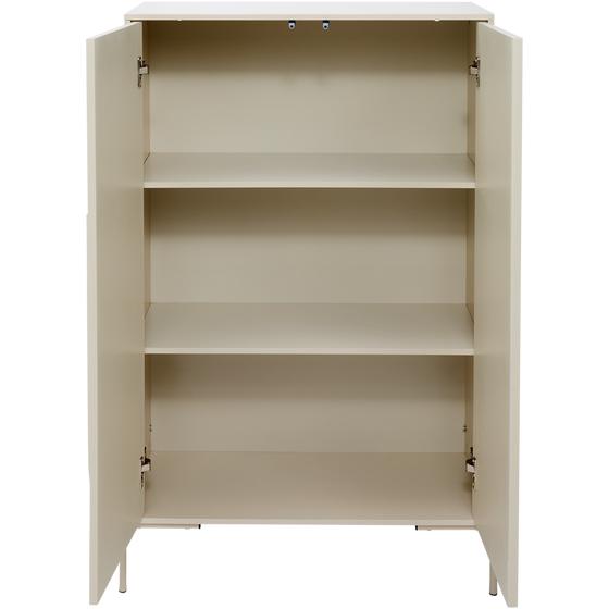 Cabinet – beige – with both doors open