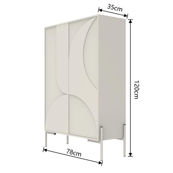 Cabinet – beige – dimensions