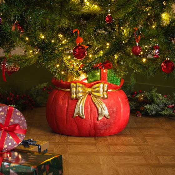 Christmas tree stand bag with presents - mood picture