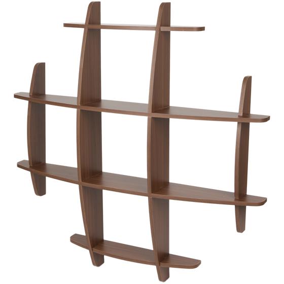 Wandrek met vakken 90 x 90 x 14 cm