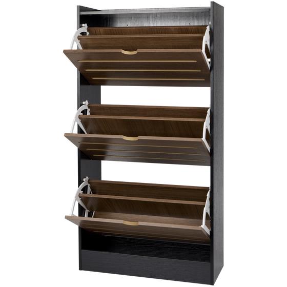Schoenenkast met 3 vakken - 1