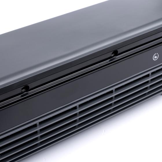 Close-up of the Front view of the Nexxt portable air cooler fan with mist function