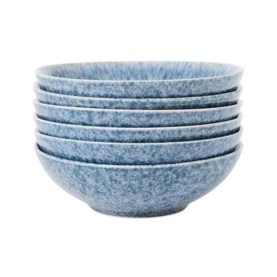 Dinner set Feather - Light blue - bowls