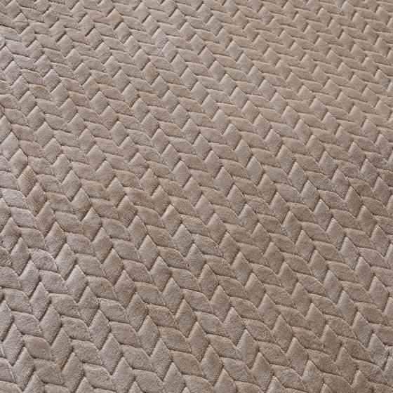 Teddy Herringbone duvet cover - taupe - close-up pattern