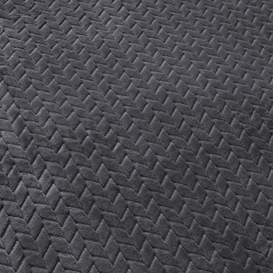 Teddy Herringbone duvet cover - anthracite - close-up pattern