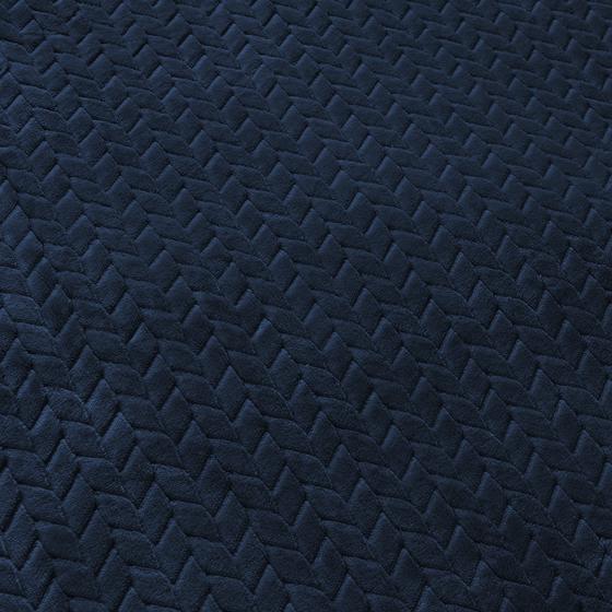 Teddy Herringbone duvet cover - petrol blue - close-up pattern