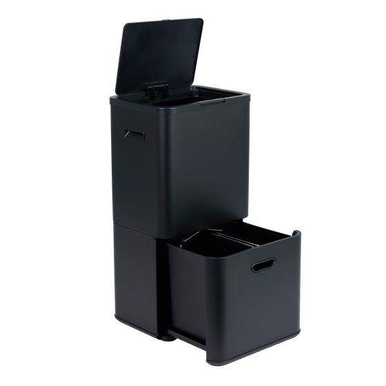 Waste sorting bin - open