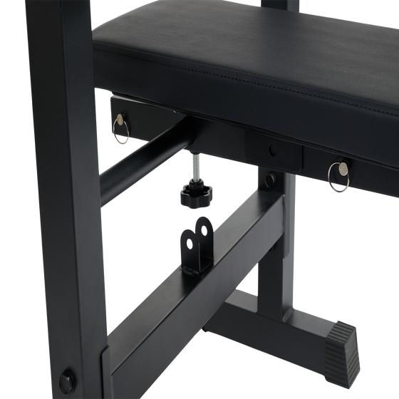 seat adjustable downwards - close-up bench