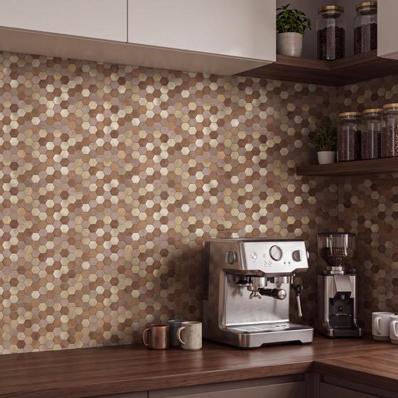 Zelfklevende wandtegels hexagon 16 stuks keuken