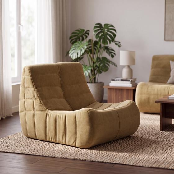 Fauteuil met zachte bekleding 78 x 95 x 70 cm | groen | zithoogte 35 cm