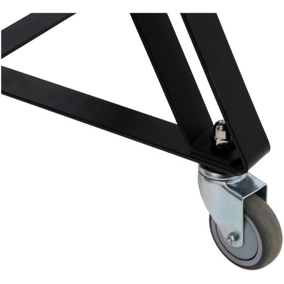 Kamado barbecue stand with wheels