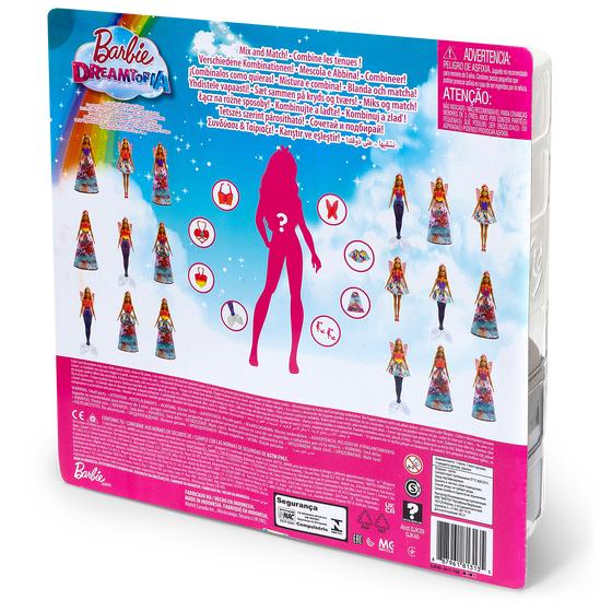 Dos de l'emballage de la poupée Barbie Dreamtopia 