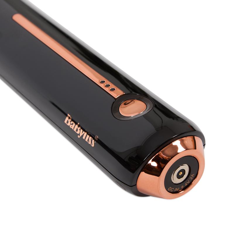 BaByliss 9000 Cordless Waving Wand curling iron close up