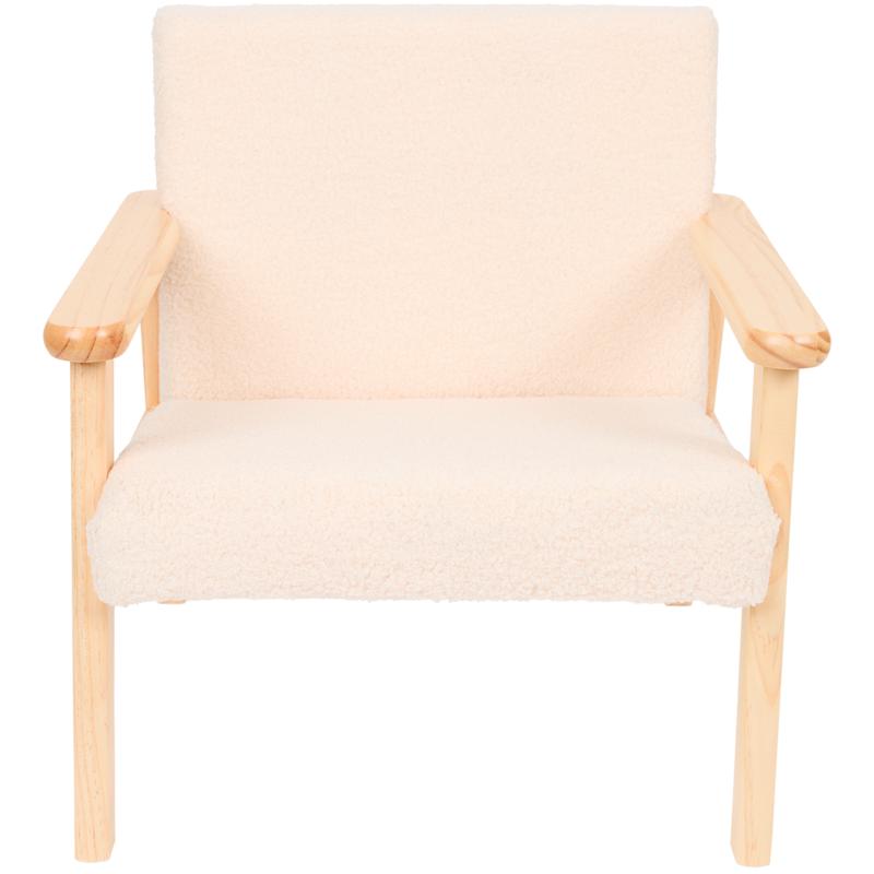 Teddy kids' chair with armrests - front view