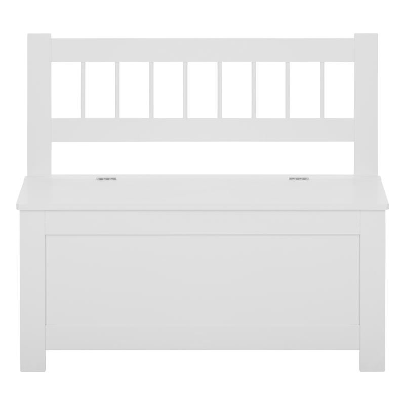 Toy storage bench - front view