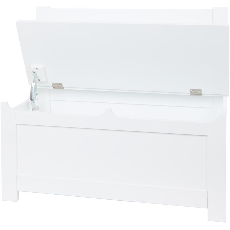 Bench with toy storage - open lid