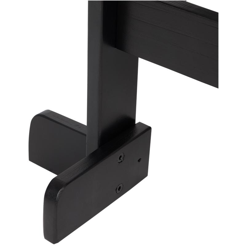 Wooden learning tower - black - with sturdy feet