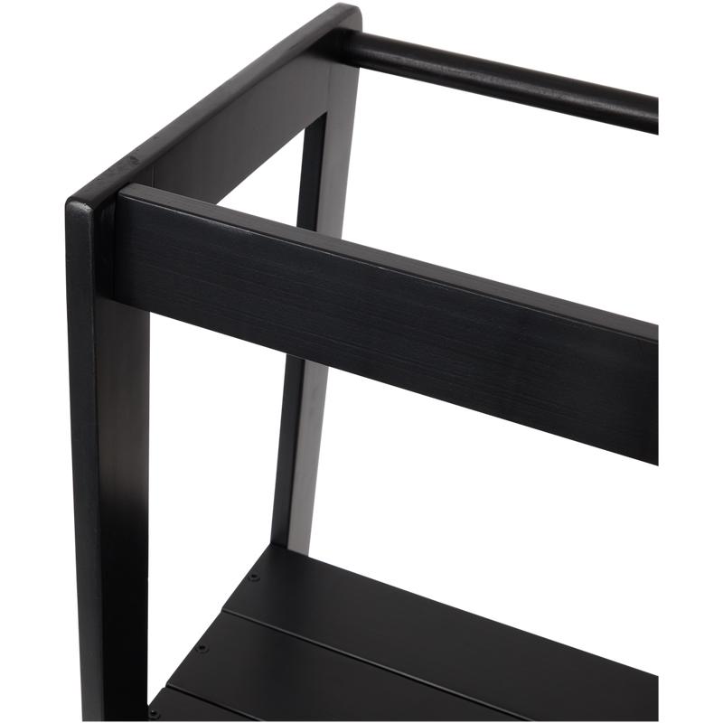 Wooden learning tower - black - close-up