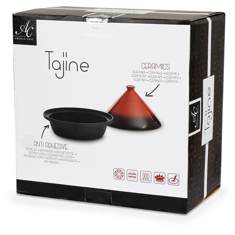 Ceramic Tagine Red 30cm packaging front