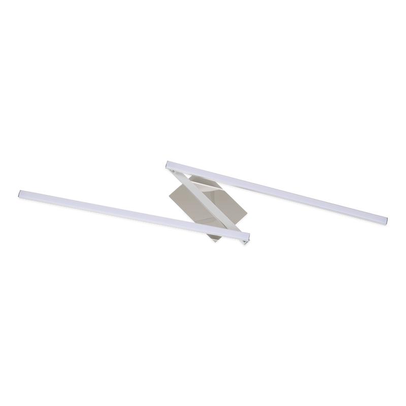 Bottom view Modern LED ceiling light - Silver