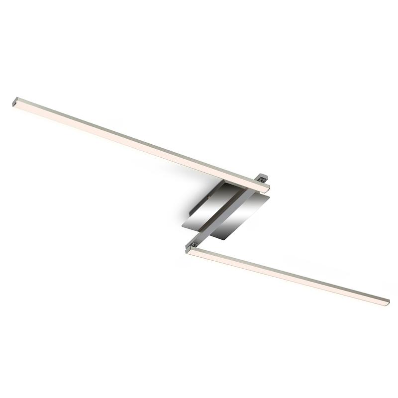 Moderne led plafondlamp - Zilver