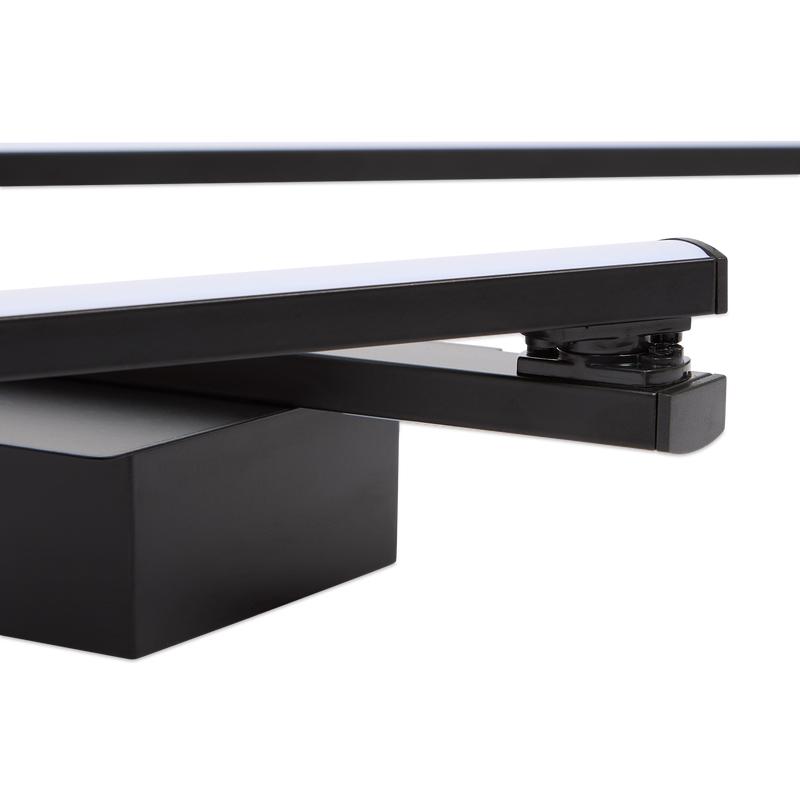 Modern LED ceiling light - Black close-up